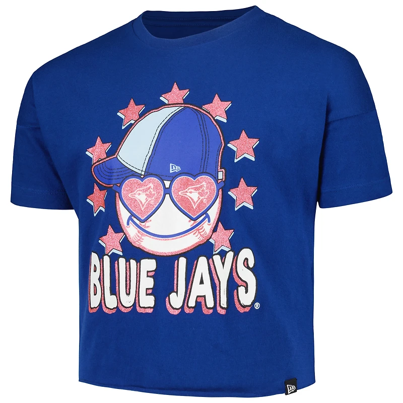 T-shirt à manches mi-longues de l'équipe des Blue Jays Toronto New Era pour jeune fille