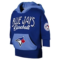 Girls Youth Toronto Blue Jays Royal Team Practice Three-Quarter Sleeve Pullover Hoodie