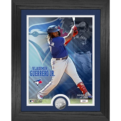 Highland Mint Vladimir Guerrero Jr. Pièce en argent de 13 po x 16 po des Blue Jays de Toronto - Photo Mint