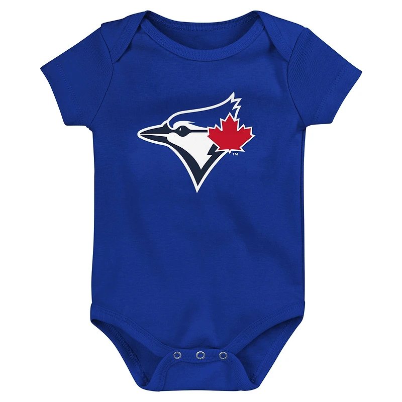 Infant Fanatics Toronto Blue Jays Fan Pennant 3-Pack Bodysuit Set