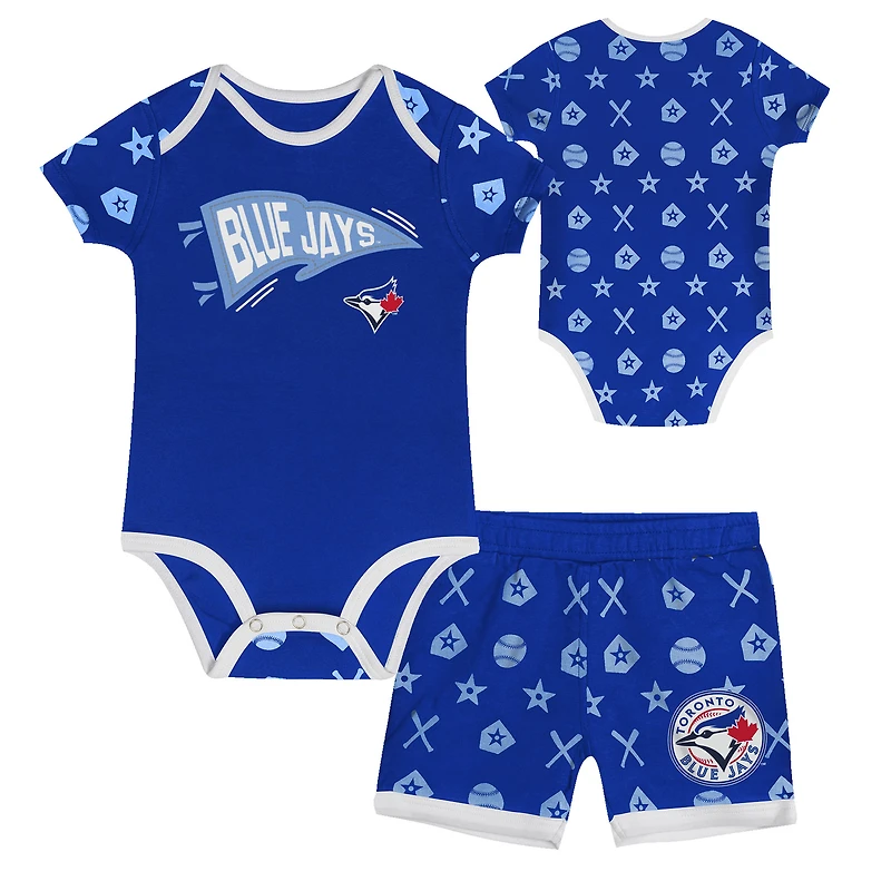 V114013 BluJay 000 MLB ON DECK ENSEMBLE DE COUCHE-COUCHES Pour Bébé KIDINFSEC HK3I1SDKX_000_TBJ