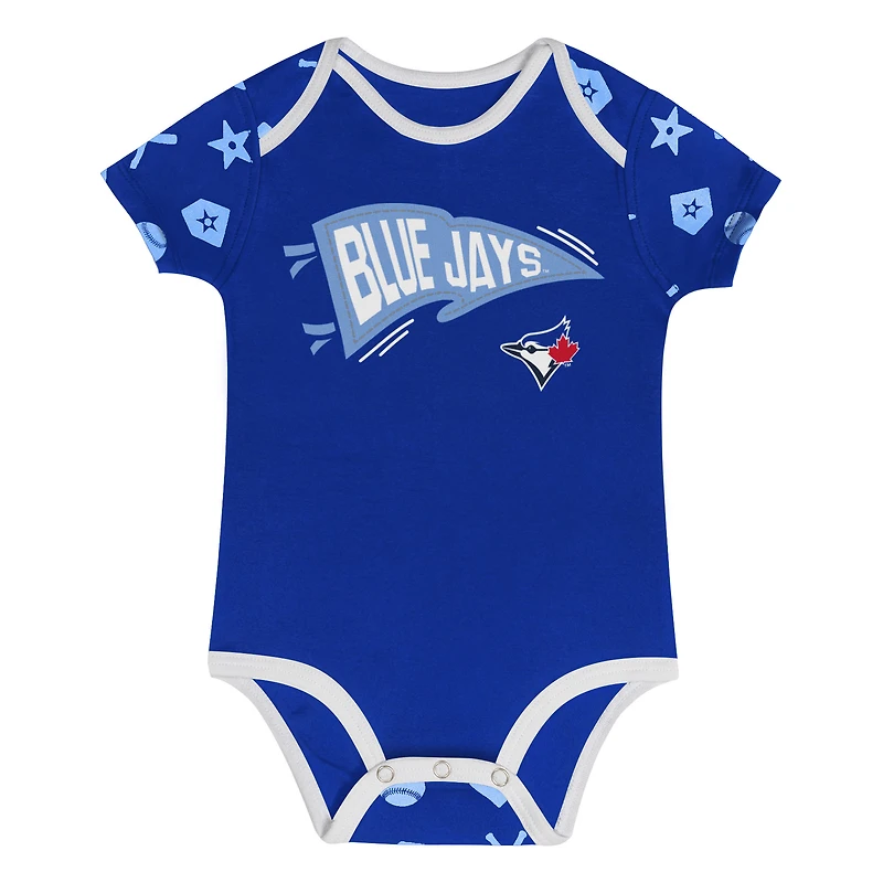 V114013 BluJay 000 MLB ON DECK ENSEMBLE DE COUCHE-COUCHES Pour Bébé KIDINFSEC HK3I1SDKX_000_TBJ