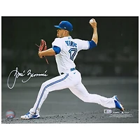Photographie autographiée de Jose Berrios des Blue Jays de Toronto, 11" x 14"