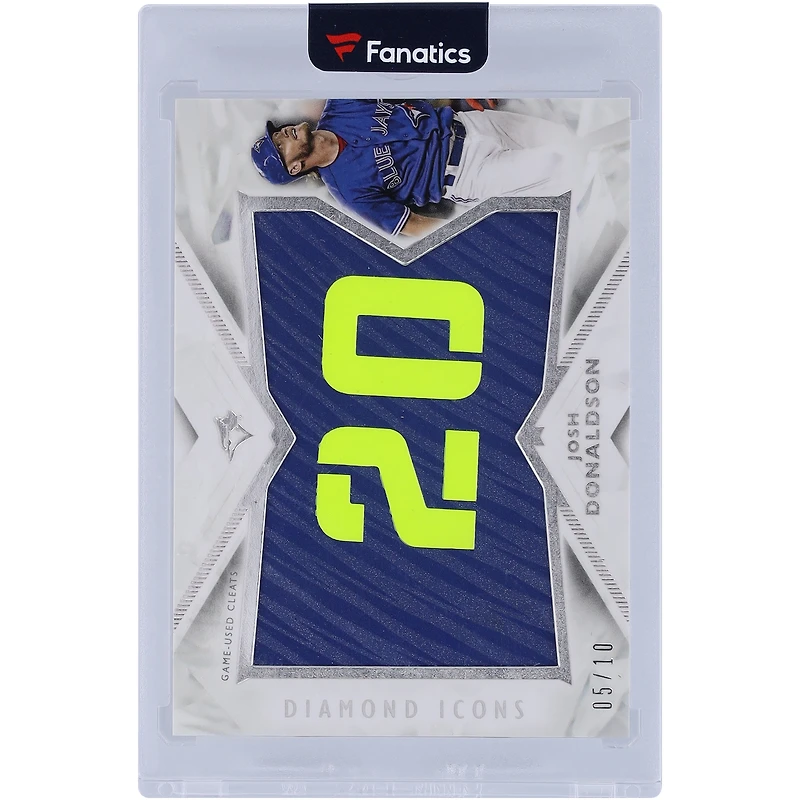 Josh Donaldson Toronto Blue Jays 2018 Topps Diamond Icons Game Used Cleat Relic #PPR-JD #5/10 Card
