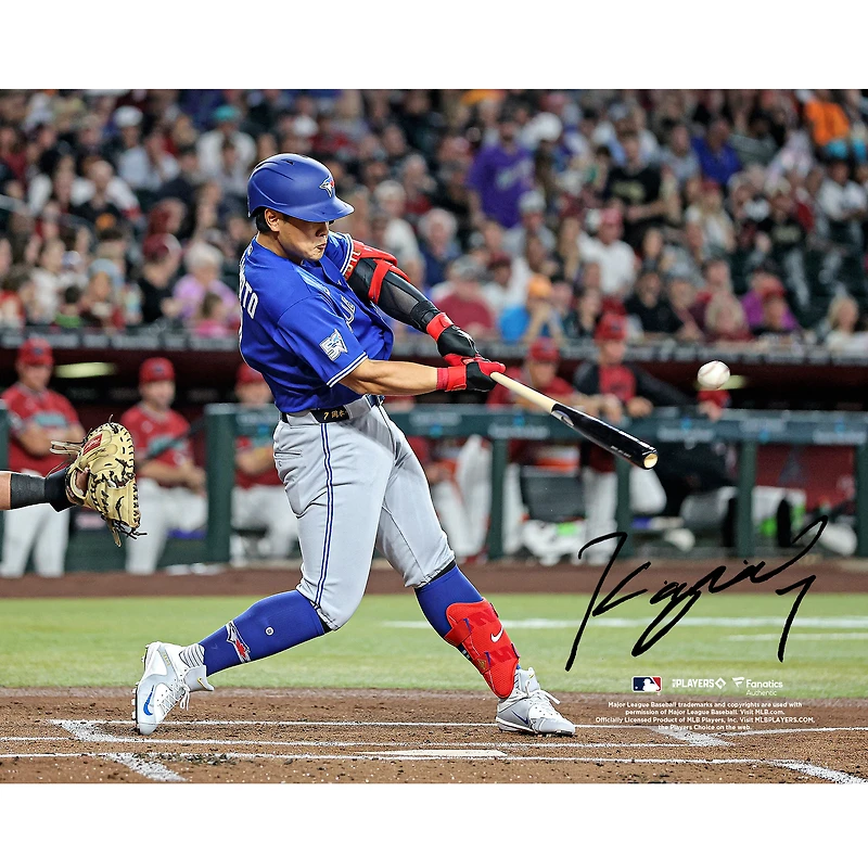 Kazuma Okamoto Toronto Blue Jays Autographed 8" x 10" Hitting Photograph