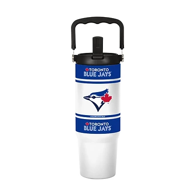 Gobelet isotherme Logo Brands Toronto Blue Jays 30 oz Colorblock 2.0 avec poignée supérieure