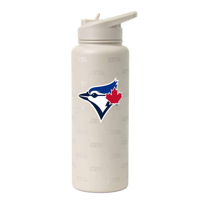 Bouteille de 34 oz (994 ml) Logo Brands Toronto Blue Jays Sand Ghost Quencher