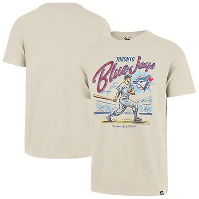 Men's '47  Cream Toronto Blue Jays Distressed Golden Age Scrum T-Shirt