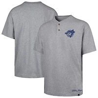 Men's '47  Heather Gray Toronto Blue Jays All Field Fifties Henley T-Shirt