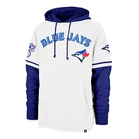 Men's '47  White/Royal Toronto Blue Jays Trifecta Shortstop Pullover Hoodie