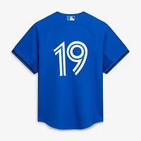 Men's Mitchell & Ness Jose Bautista Blue Toronto Jays Authentic Batting Practice Jersey