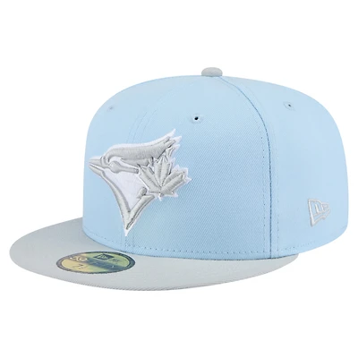 Men's New Era  Light Blue/Gray Toronto Blue Jays Color Pack Two-Tone 59FIFTY Fitted Hat