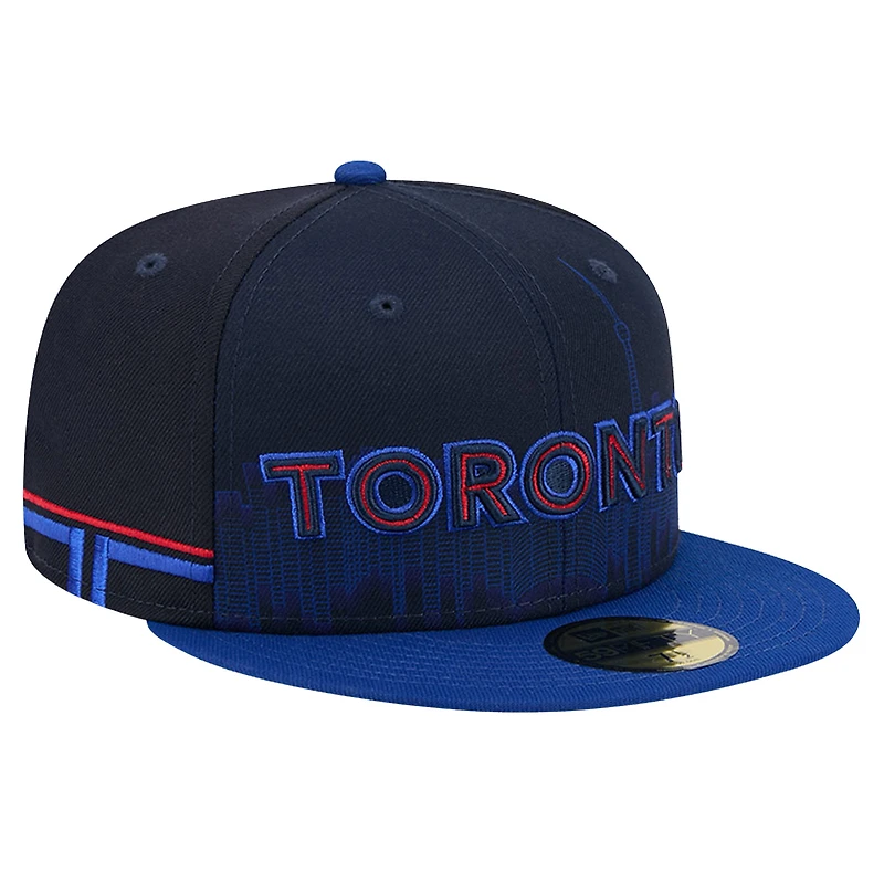 Men's New Era Navy Toronto Blue Jays City Connect Fan Pack 59FIFTY Fitted Hat