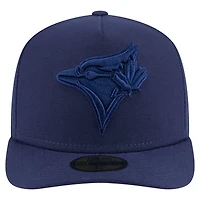 Men's New Era  Navy Toronto Blue Jays Color Pack Tonal A-Frame 59FIFTY Fitted Hat