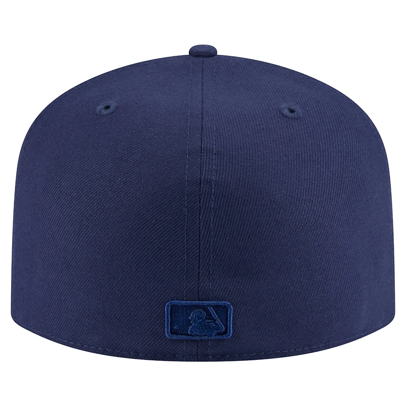 Men's New Era  Navy Toronto Blue Jays Color Pack Tonal A-Frame 59FIFTY Fitted Hat