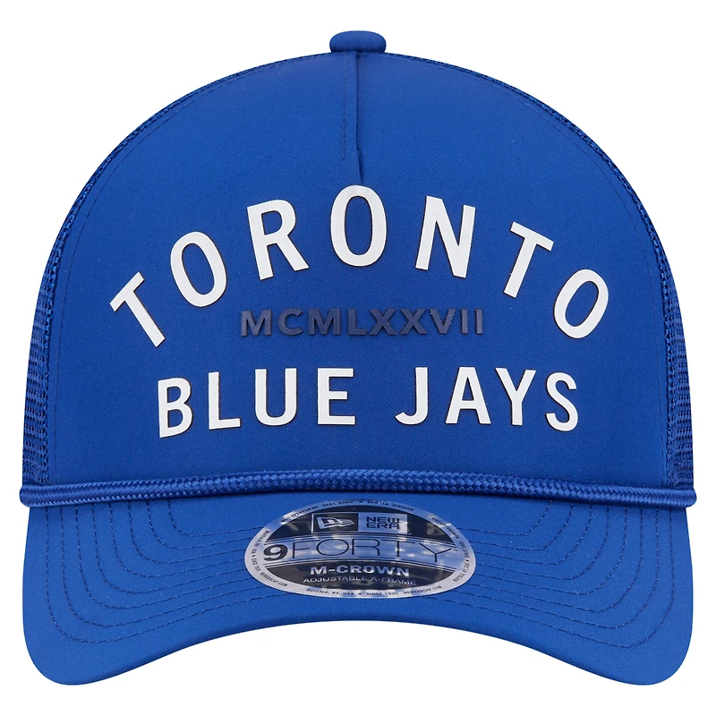 Men's New Era  Royal Toronto Blue Jays Minimalist 9FORTY A-Frame Adjustable Hat