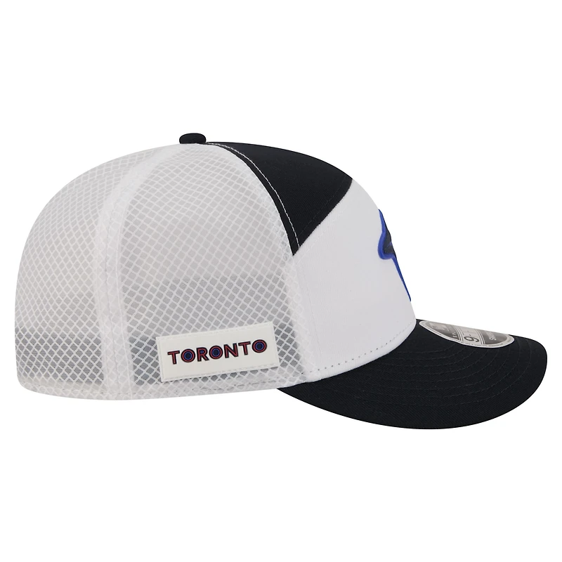 Men's New Era White Toronto Blue Jays City Connect Split Panel 9FIFTY Snapback Hat