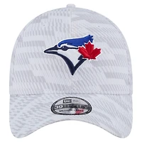 Casquette extensible New Era blanche Toronto Blue Jays Graded 39THIRTY pour homme