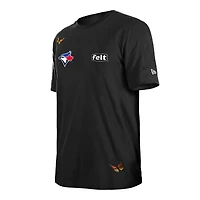 Men's New Era x Felt  Black Toronto Blue Jays T-Shirt