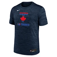Men's Nike  Navy Toronto Blue Jays Authentic Collection City Connect Velocity Performance T-Shirt