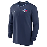 Men's Nike  Navy Toronto Blue Jays Authentic Collection Performance Quarter-Zip Pullover