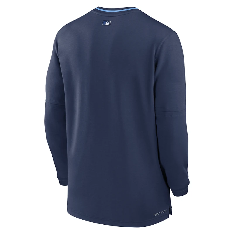 Men's Nike  Navy Toronto Blue Jays Authentic Collection Performance Quarter-Zip Pullover