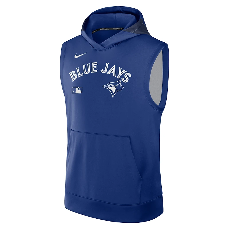 Sweat à capuche sans manches Nike Royal Toronto Blue Jays Authentic Collection Dri-FIT pour homme