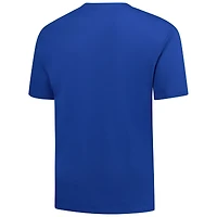 T-shirt à logo vieilli pour homme avec profil des Royal Toronto Blue Jays, de grande taille