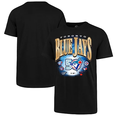 Men's '47 Black Toronto Blue Jays 50th Anniversary T-Shirt