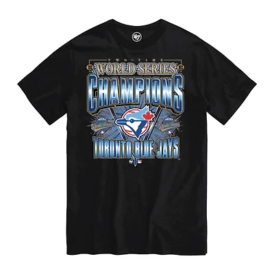 Men's '47 Black Toronto Blue Jays Two-Time World Series Champions T-Shirt