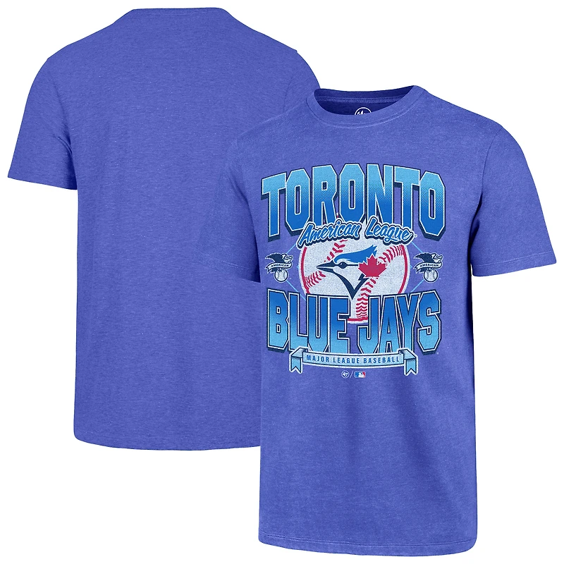 Men's '47 Heather Royal Toronto Blue Jays Ball Game T-Shirt