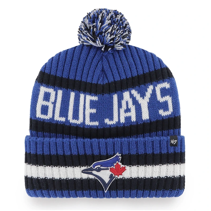Bonnet en tricot à revers Bering des Blue Jays de Toronto '47 pour hommes avec pompon