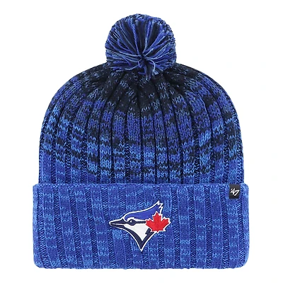 Men's '47  Royal Toronto Blue Jays Cascade Cuffed Knit Hat with Pom