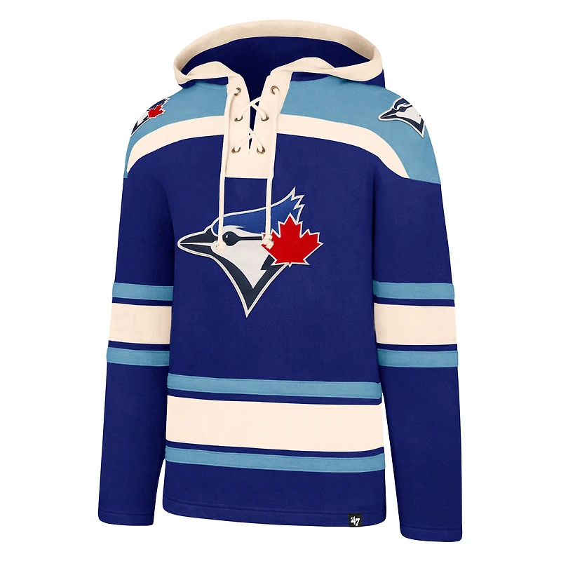 Lacer des Blue Jays de Toronto '47 pour hommes - Chandail à capuchon