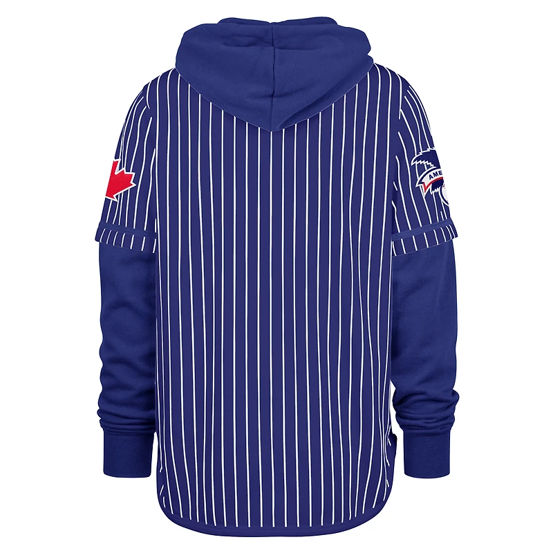 Sweat à capuche rayé double tête des Blue Jays de Toronto '47 pour homme