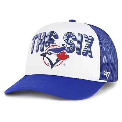 Men's '47 Royal Toronto Blue Jays Retro Region Foam Trucker Adjustable Hat