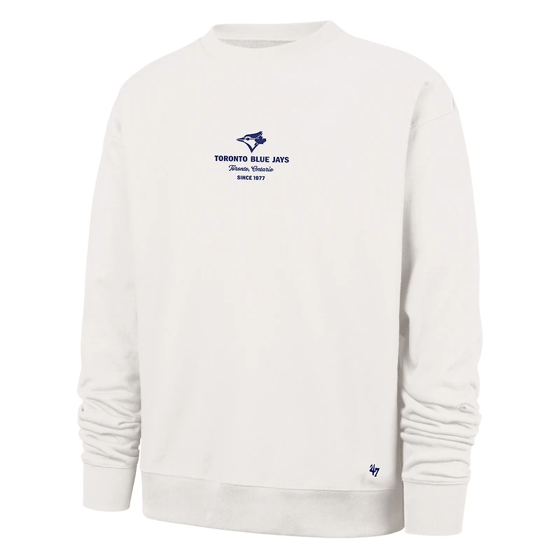 Men's '47 Sand Toronto Blue Jays Anderson Foundation Fleece Crewneck Sweatshirt
