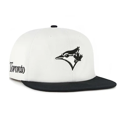 Casquette snapback blanche/noire « 47 » pour homme des Toronto Blue Jays Foundation