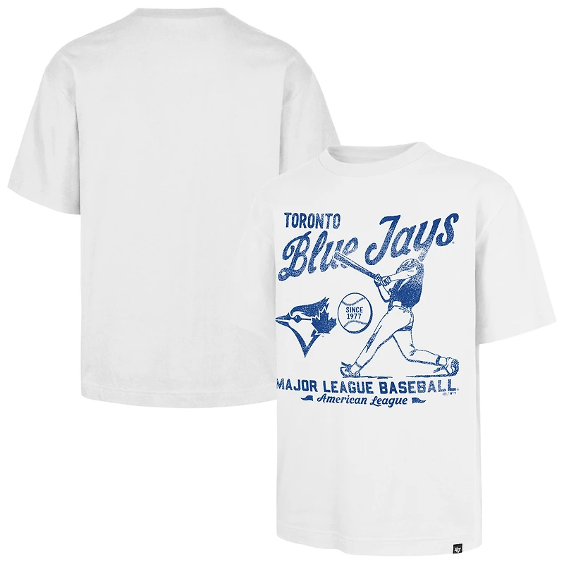 Men's '47 White Toronto Blue Jays Regional Batter Foundation T-Shirt