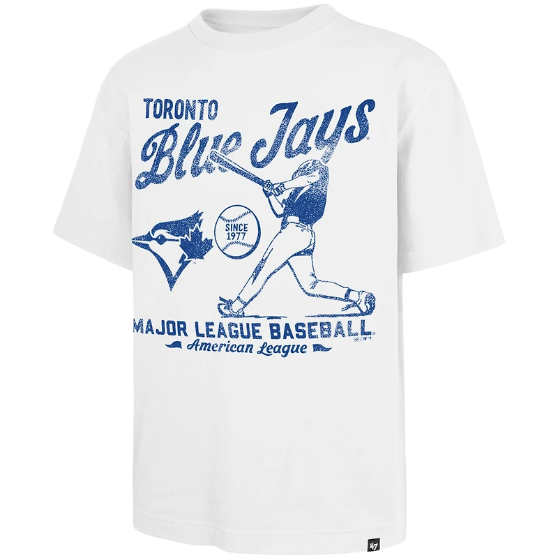 Men's '47 White Toronto Blue Jays Regional Batter Foundation T-Shirt