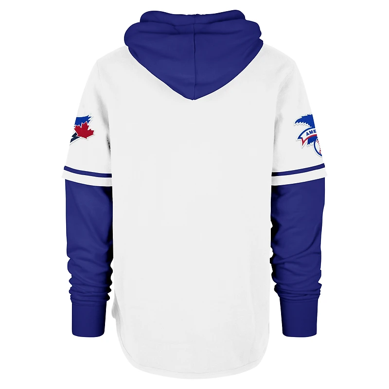 Chandail à capuchon arrêt-court Trifecta des Blue Jays de Toronto '47 blanc pour hommes