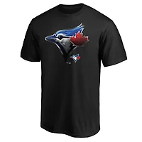 T-shirt noir pour homme avec mascotte des Blue Jays de Toronto