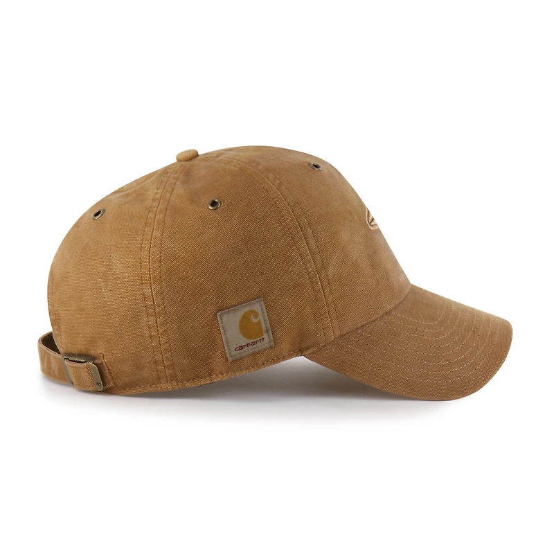Men's Carhartt x '47 Brown Toronto Blue Jays Dyed Clean Up Adjustable Hat