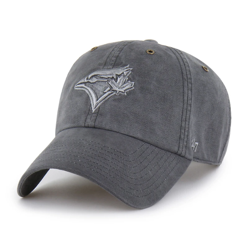 Men's Carhartt x '47 Charcoal Toronto Blue Jays Dyed Clean Up Adjustable Hat