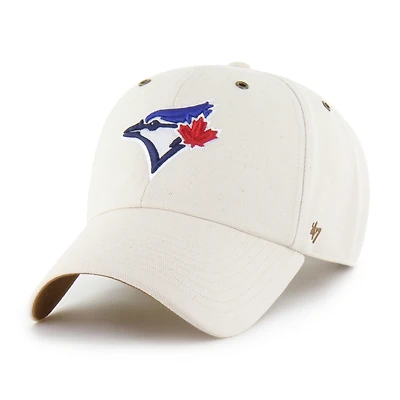 Men's Carhartt x '47 Natural Toronto Blue Jays Undyed Clean Up Adjustable Hat