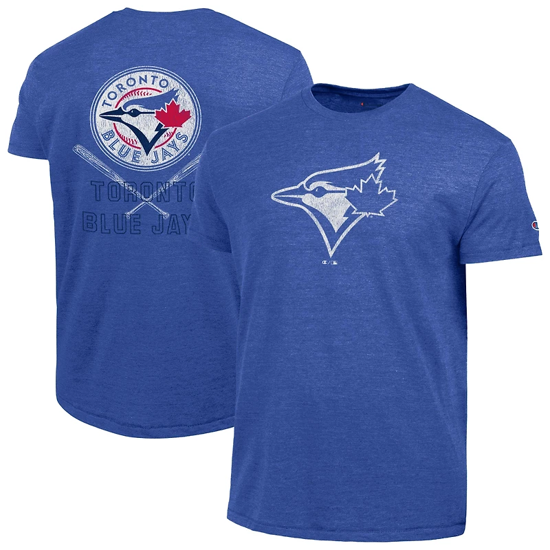 T-shirt Champion Royal Toronto Blue Jays pour homme, mélange de trois tissus
