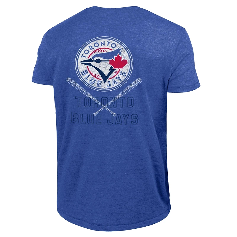 T-shirt Champion Royal Toronto Blue Jays pour homme, mélange de trois tissus
