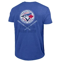 T-shirt Champion Royal Toronto Blue Jays pour homme, mélange de trois tissus