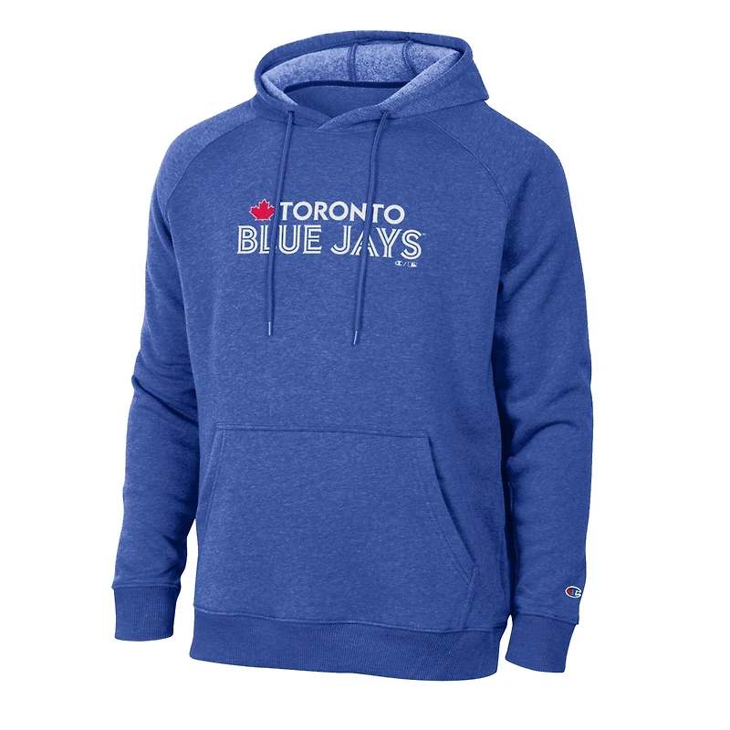 Men's Champion Royal Toronto Blue Jays Triumph Tri-Blend Raglan Hoodie