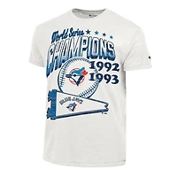 Men's Champion  White Toronto Blue Jays Winning Tradition Cooperstown Tri-Blend T-Shirt
